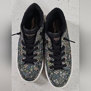 Skechers Multicolor Floral Lace-Up Sneakers
